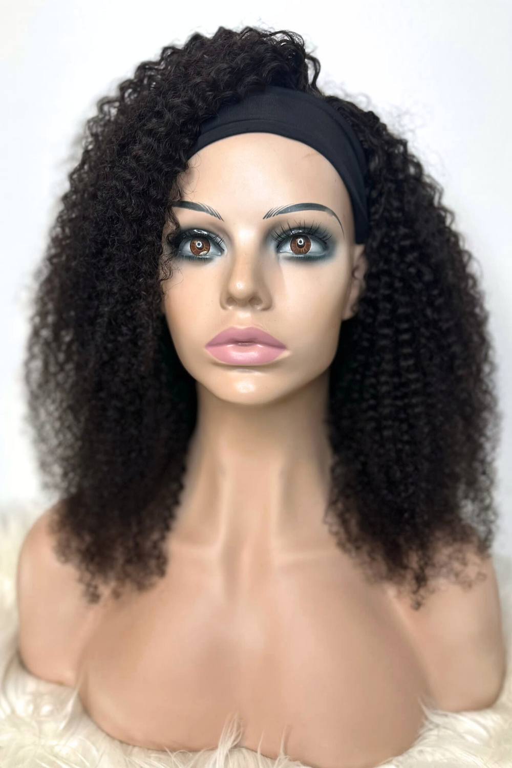 MH KINKY CURLY HEADBAND WIG